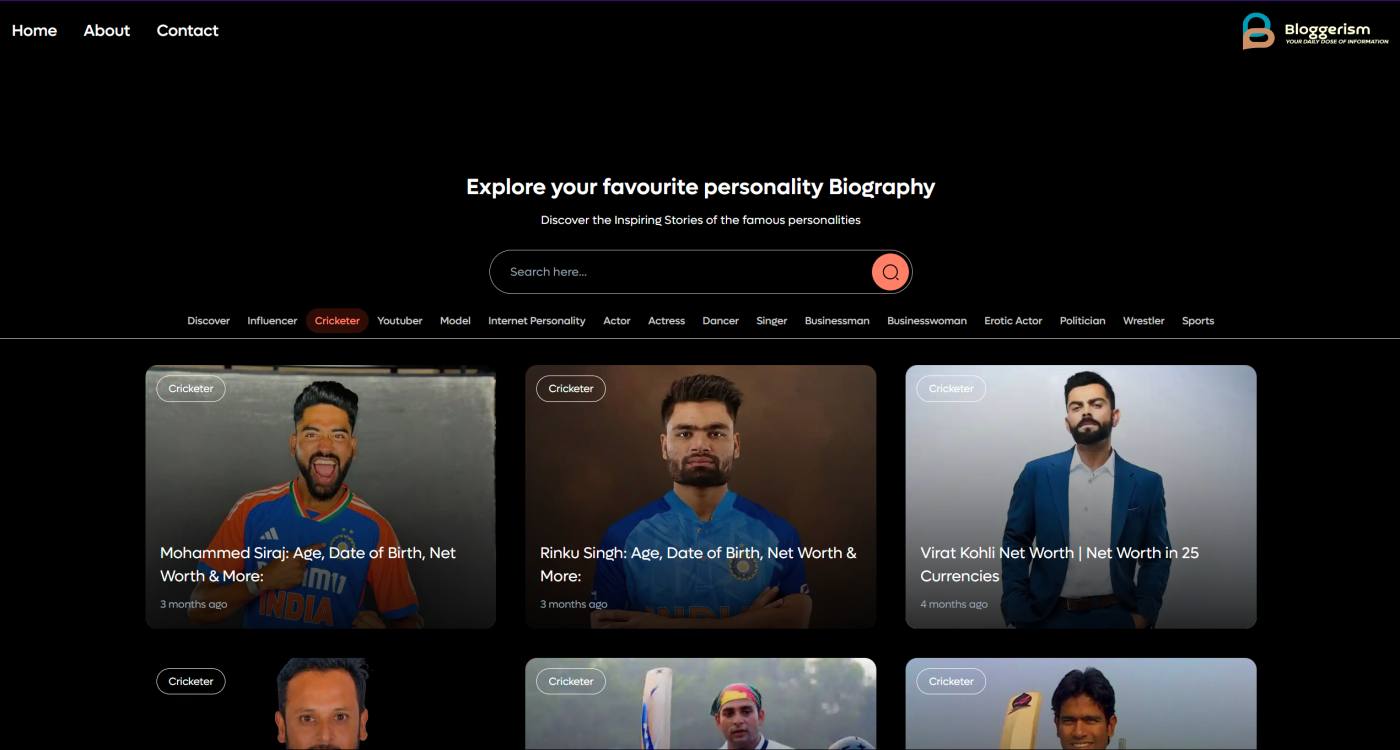 Bloggerism project preview